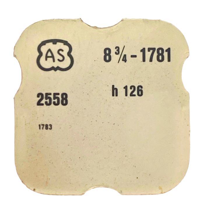 AS 1781 - 2558 Roue des heures double denture (à l'unité) - Double toothing hour wheel (per unit)