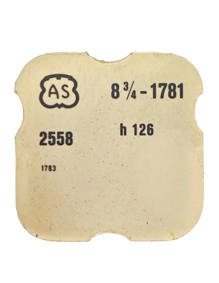 AS 1781 - 2558 Roue des heures double denture (à l'unité) - Double toothing hour wheel (per unit)