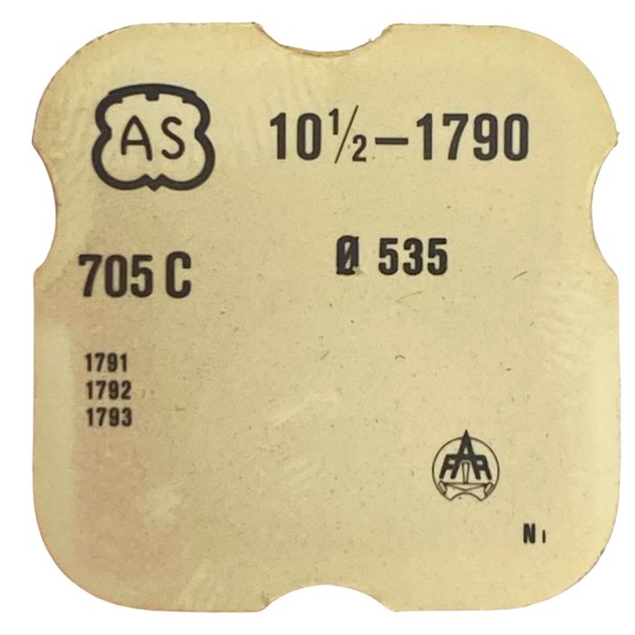 AS 1790 - 705 Roue d'ancre pivotée (à l'unité) - Escape wheel and pinion with straight pivots (per unit)