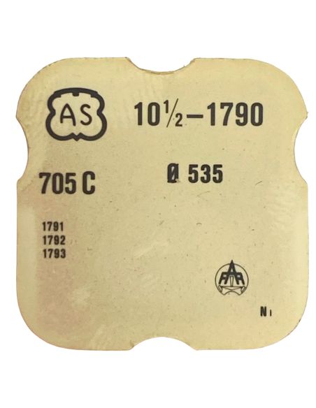 AS 1790 - 705 Roue d'ancre pivotée (à l'unité) - Escape wheel and pinion with straight pivots (per unit)