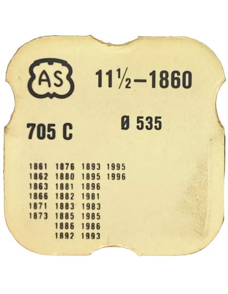 AS 1860 - 705 Roue d'ancre pivotée (à l'unité) - Escape wheel and pinion with straight pivots (per unit)