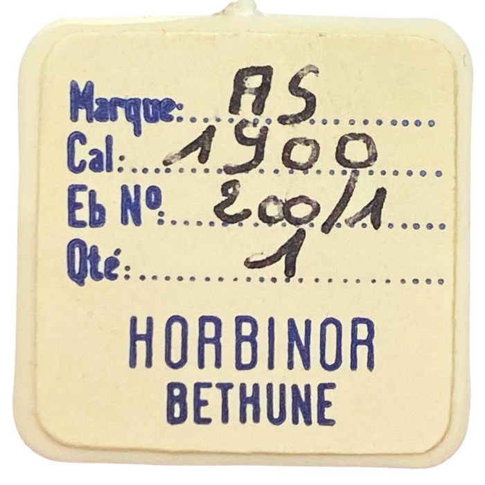 AS 1900 - 200/1 Roue de centre avec chaussée (placée hors du centre) (à l'unité) - Center wheel and pinion with cannon pinion (o