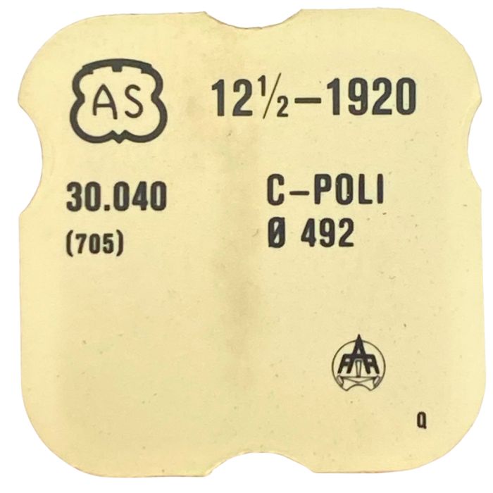 AS 1920 - 705 Roue d'ancre pivotée (à l'unité) - Escape wheel and pinion with straight pivots (per unit)