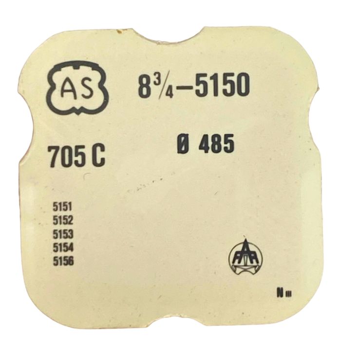 AS 5150 - 705 Roue d'ancre pivotée (à l'unité) - Escape wheel and pinion with straight pivots (per unit)