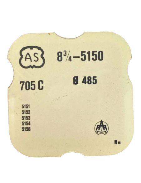 AS 5150 - 705 Roue d'ancre pivotée (à l'unité) - Escape wheel and pinion with straight pivots (per unit)