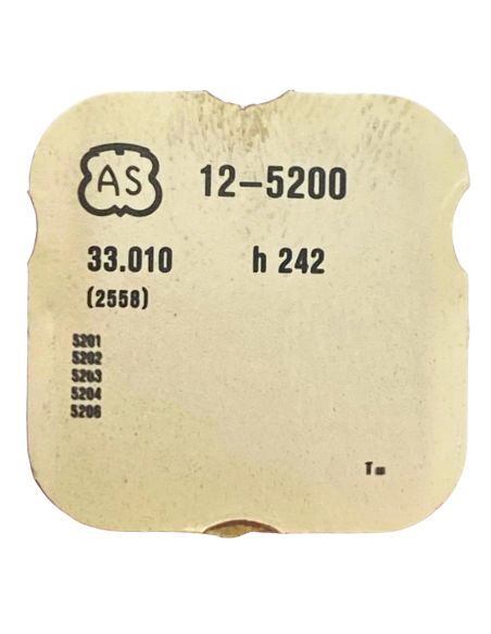 AS 5200 - 2558 Roue des heures double denture (à l'unité) - Double toothing hour wheel (per unit)