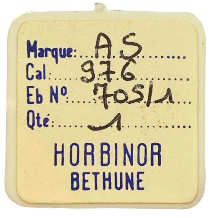 AS 976 - 705 Roue d'ancre pivotée (à l'unité) - Escape wheel and pinion with straight pivots (per unit)