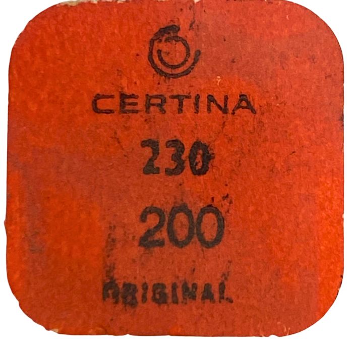 Certina 230 - 200 Roue de centre avec chaussée (roue de minute) (à l'unité) - Center wheel and pinion with cannon pinion (per un