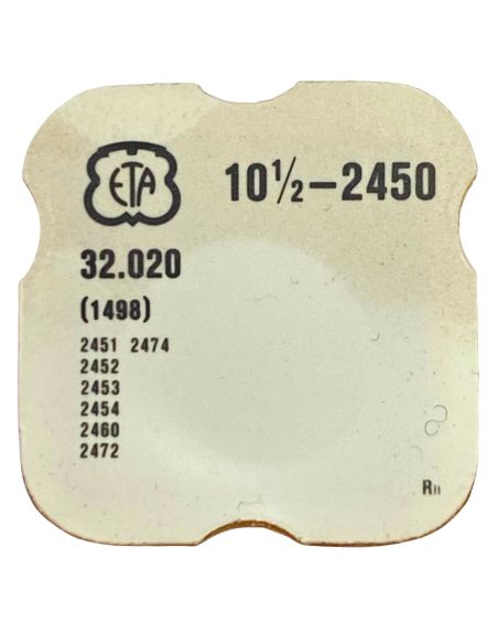 ETA 2450 - 1498 Roue-palier de masse oscillante (roue de minute) (à l'unité) - Bearing wheel for oscillating weight (per unit)