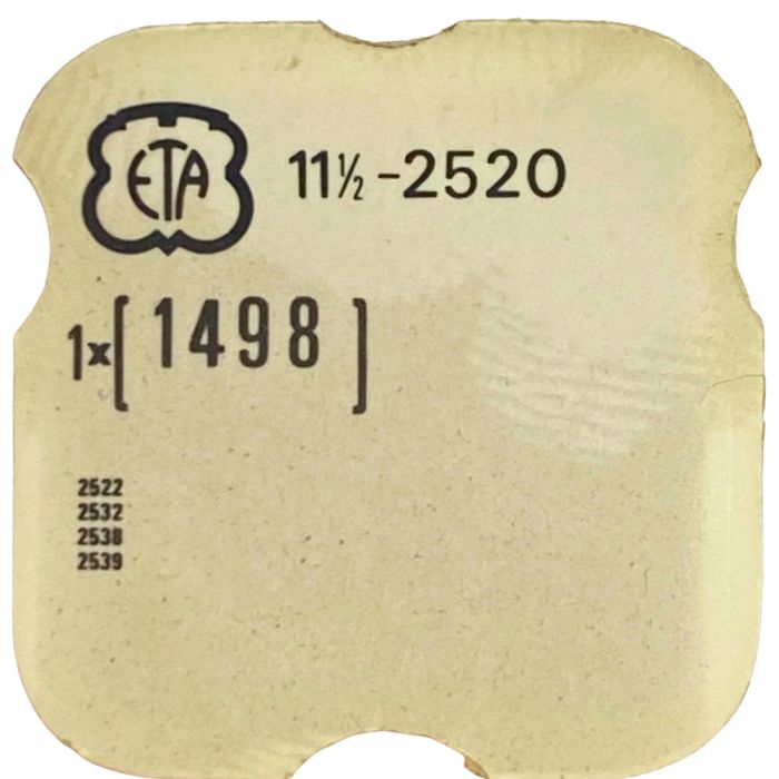 ETA 2520 - 1498 Roue-palier de masse oscillante (roue de minute) (à l'unité) - Bearing wheel for oscillating weight (per unit)