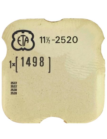 ETA 2520 - 1498 Roue-palier de masse oscillante (roue de minute) (à l'unité) - Bearing wheel for oscillating weight (per unit)