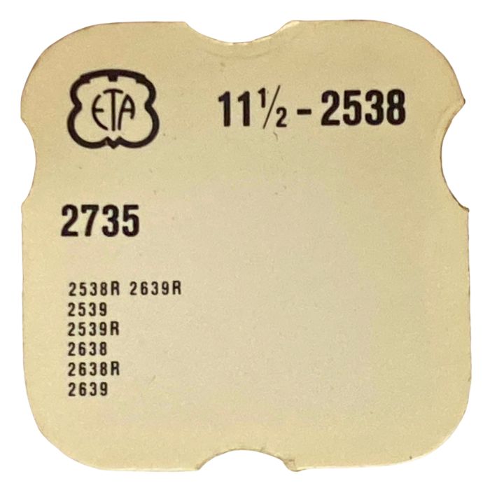 ETA 2538 - 2735 Plaque de maintien de l'indicateur des jours (à l'unité) - Date Indicator Maintaining (per unit)