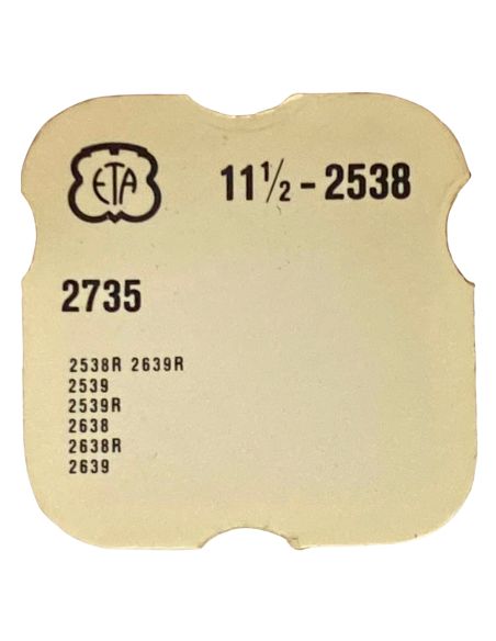 ETA 2538 - 2735 Plaque de maintien de l'indicateur des jours (à l'unité) - Date Indicator Maintaining (per unit)