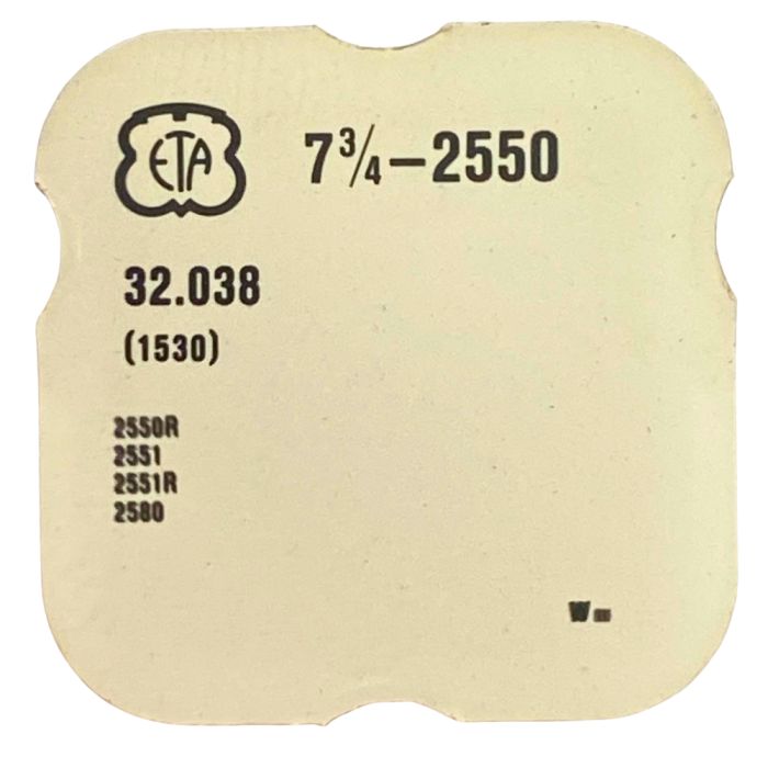 ETA 2550 - 1530 Embrayage monté (à l'unité) - Coupling clutch mount (per unit)
