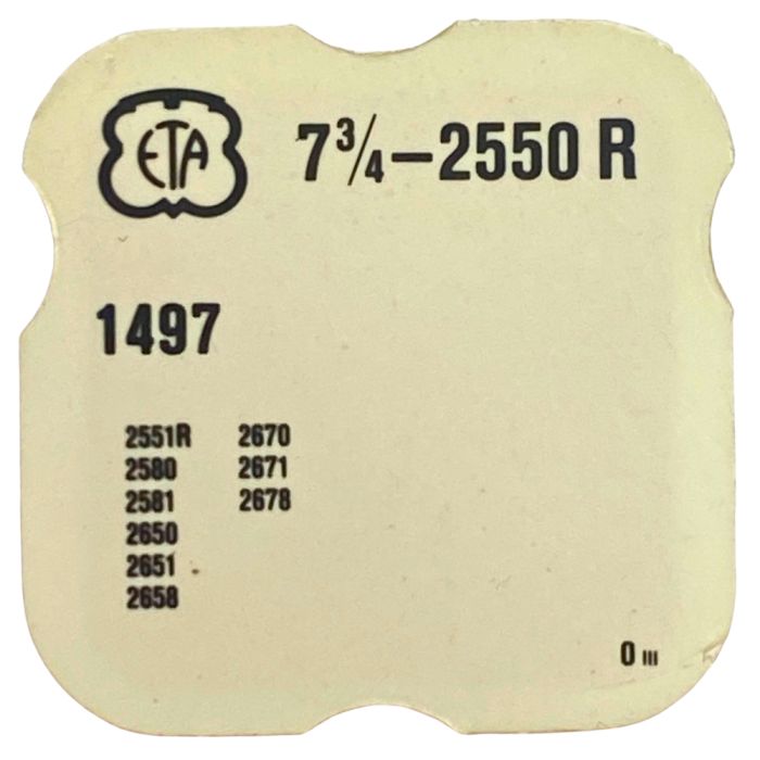 ETA 2550R - 1497 Palier à billes de masse oscillante (roue de minute) (à l'unité) - Ball-bearing for oscillating weight (per uni