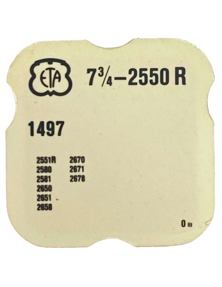 ETA 2550R - 1497 Palier à billes de masse oscillante (roue de minute) (à l'unité) - Ball-bearing for oscillating weight (per uni