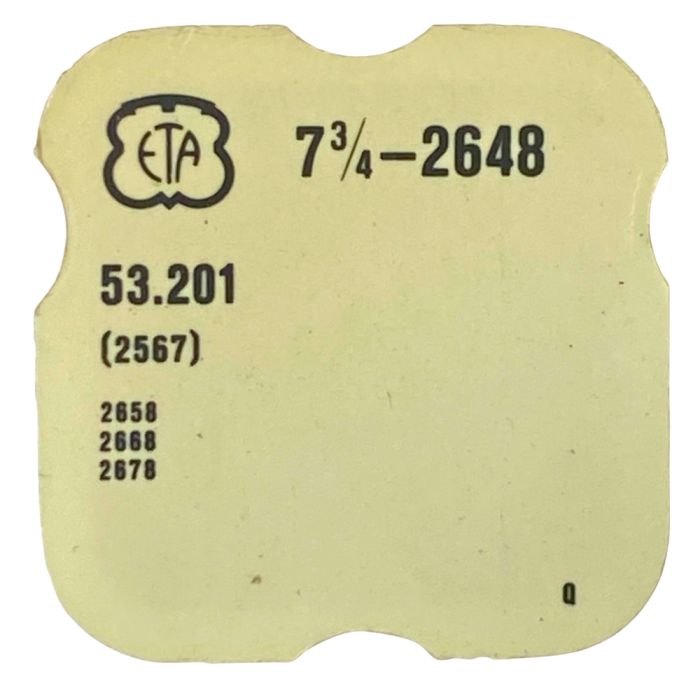 ETA 2648 - 2567 Correcteur des jours (à l'unité) - Day corrector (per unit)