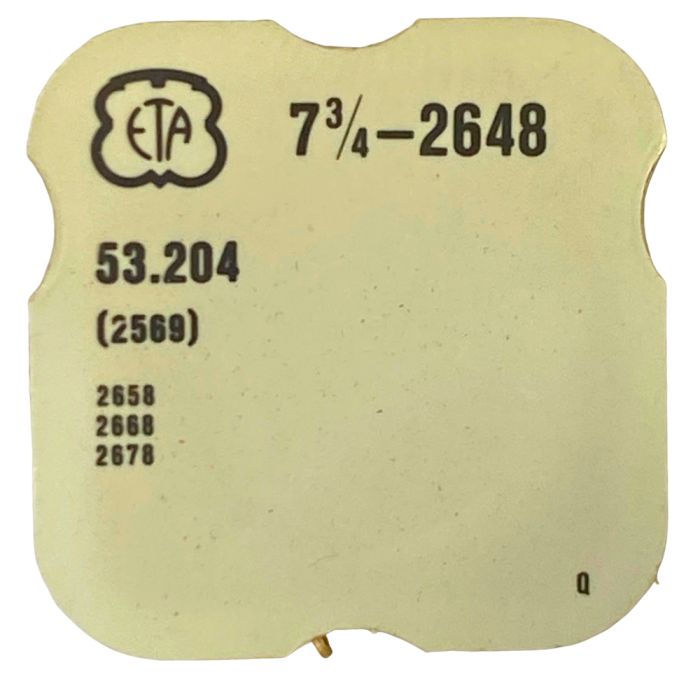 ETA 2648 - 2569 Correcteur double (à l'unité) - Double corrector (per unit)