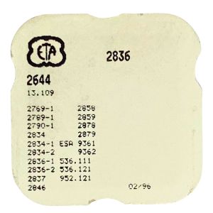 ETA 2836 - 2644 Plaque de maintien de bascule de déclenchementt (à l'unité) - Unlocking yoke plate (per unit)