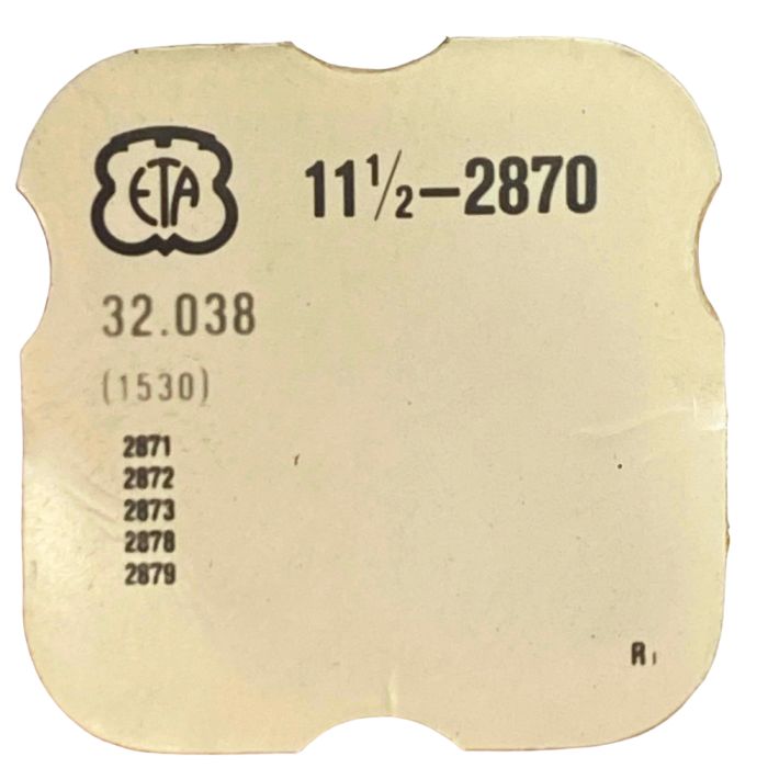 ETA 2870 - 1530 Embrayage monté (à l'unité) - Coupling clutch mount (per unit)