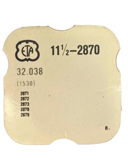 ETA 2870 - 1530 Embrayage monté (à l'unité) - Coupling clutch mount (per unit)