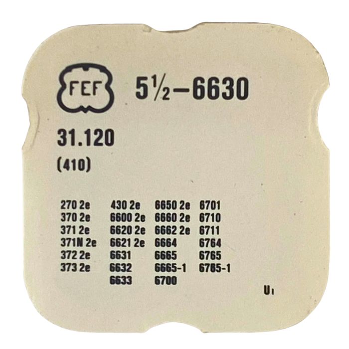 F.E.F 6630 - 410 Pignon de remontoir (à l'unité) - Winding pinion (per unit)