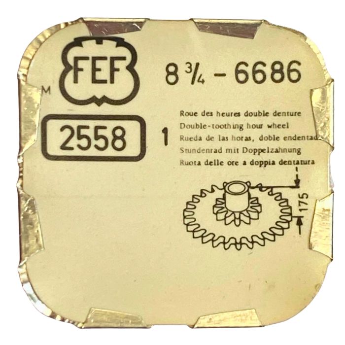 F.E.F 6868 - 2558 Roue des heures double denture (à l'unité) - Double toothing hour wheel (per unit)