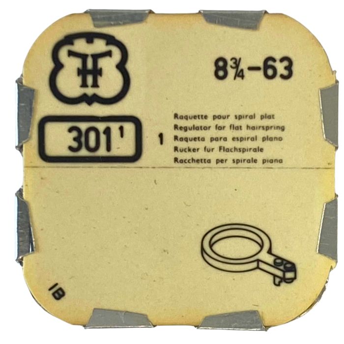 FHF 63 - 301 Raquette pour spiral plat (à l'unité) - Regulator for flat hairspring (per unit)