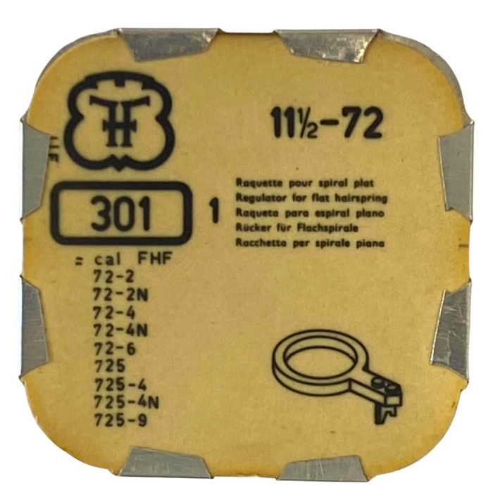 FHF 72 - 301 Raquette pour spiral plat (à l'unité) - Regulator for flat hairspring (per unit)