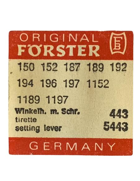 Förster 150 - 443 Tirette (à l'unité) - Setting lever (detent) (per unit)
