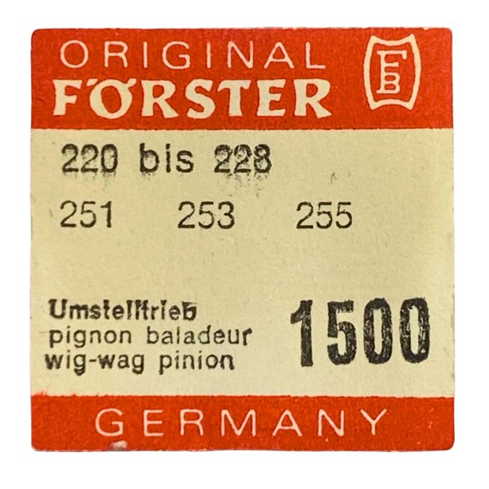Förster 220 - 1500 Pignon baladeur (à l'unité) - Wig wag pinion (per unit)
