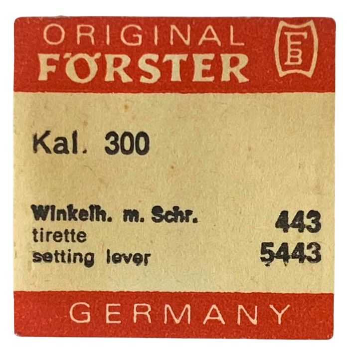 Förster 300 - 443 Tirette (à l'unité) - Setting lever (detent) (per unit)