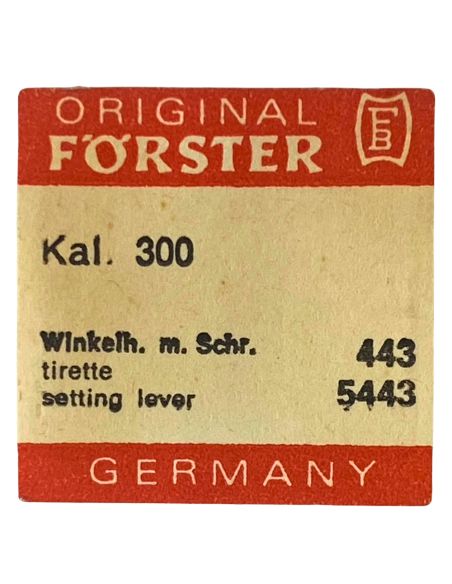 Förster 300 - 443 Tirette (à l'unité) - Setting lever (detent) (per unit)