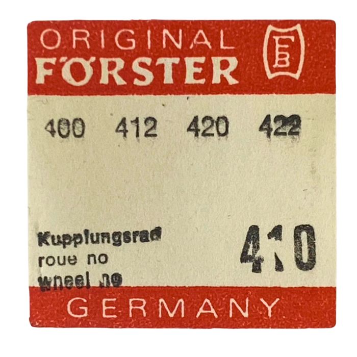 Förster 400 - 410 Pignon de remontoir (à l'unité) - Winding pinion (per unit)