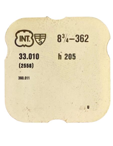 INT 362 - 2558 Roue des heures double denture (à l'unité) - Double toothing hour wheel (per unit)
