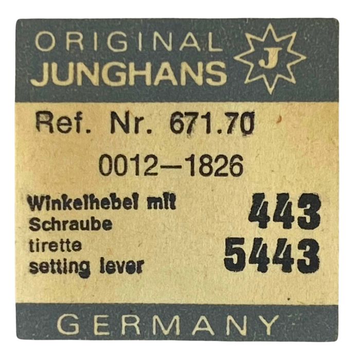 Junghans 671.70 - 443 Tirette (à l'unité) - Setting lever (detent) (per unit)