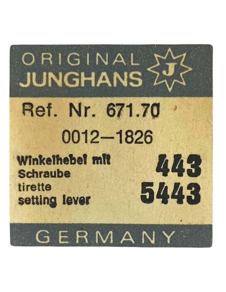 Junghans 671.70 - 443 Tirette (à l'unité) - Setting lever (detent) (per unit)