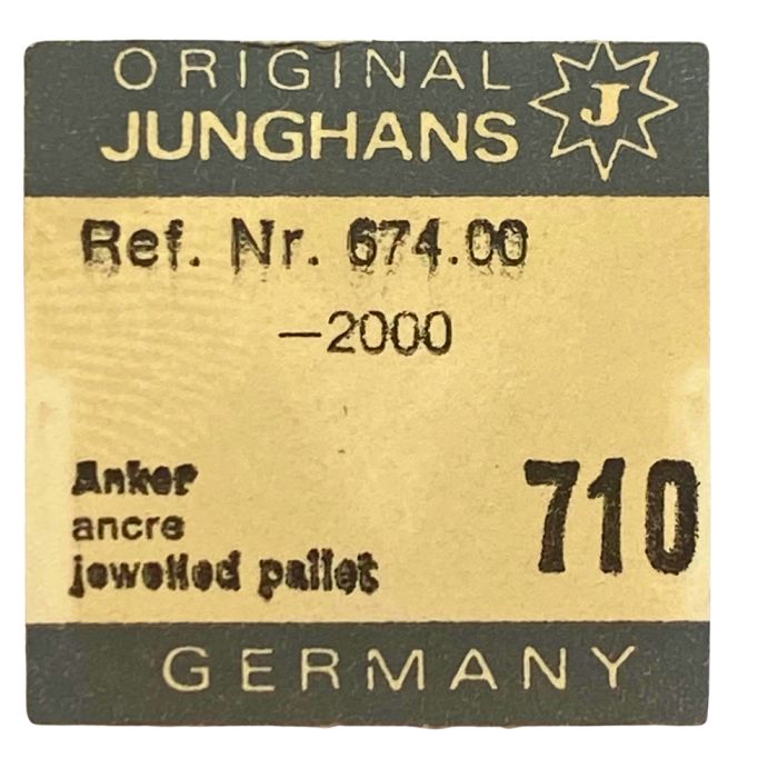 Junghans 674 - 710 Ancre montée (à l'unité) - Jewelled pallet fork and staff (per unit)