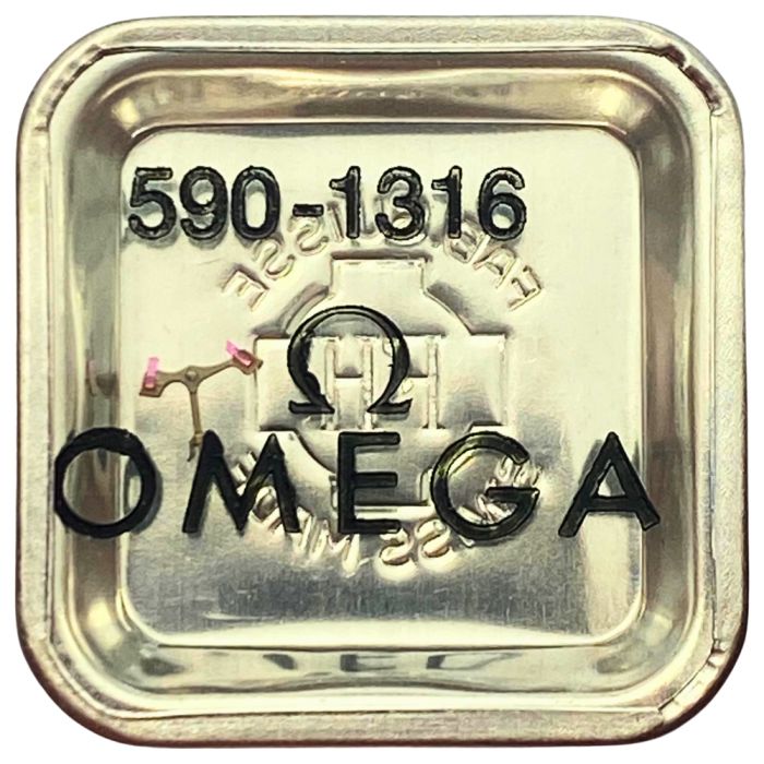 Omega 590 - 1316 Ancre montée (à l'unité) - Jewelled pallet fork and staff (per unit)