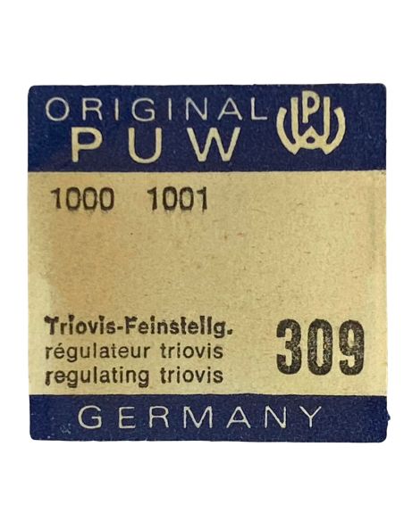 PUW 1000 - 309 Raquette spéciale pour spiral plat (à l'unité) - Special regulator for flat hairspring (per unit)