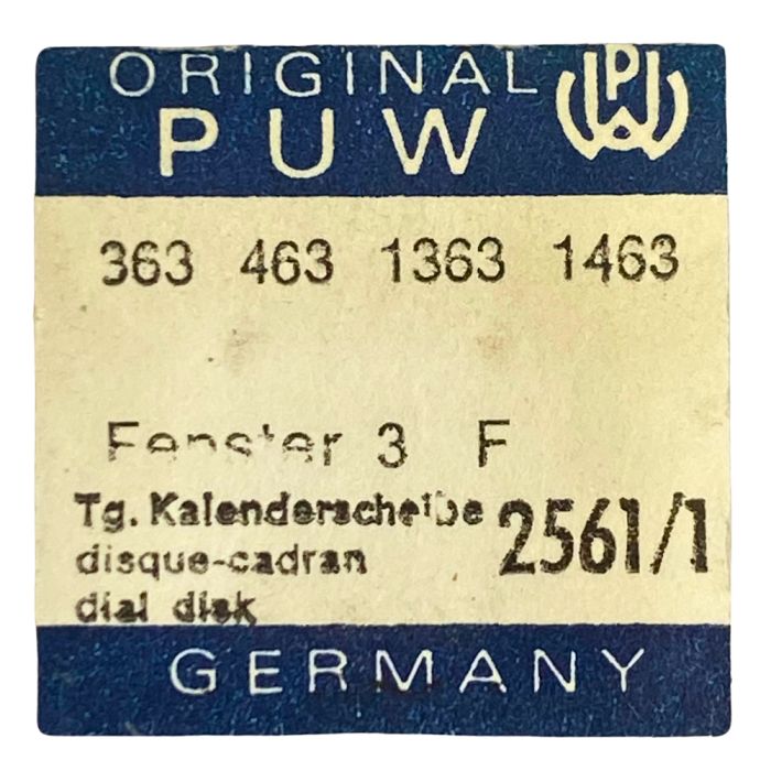 PUW 363 - 2561/1 Etoile des jours avec disque cadran (à l'unité) - Day star with dial disk (per unit)