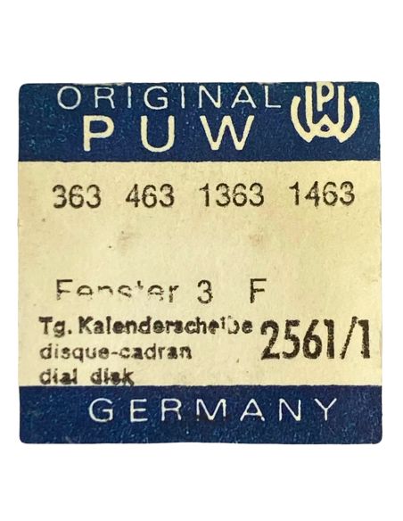 PUW 363 - 2561/1 Etoile des jours avec disque cadran (à l'unité) - Day star with dial disk (per unit)