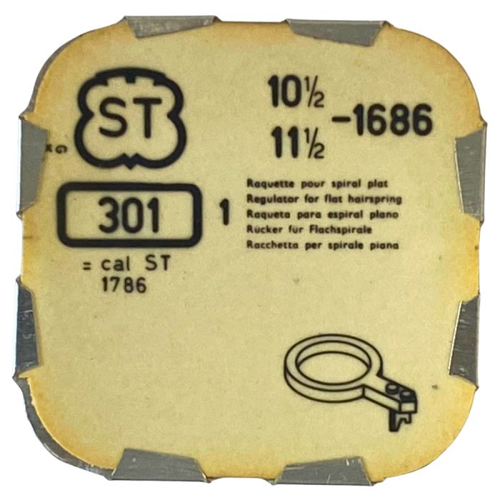 ST 1686 - 301 Raquette pour spiral plat (à l'unité) - Regulator for flat hairspring (per unit)