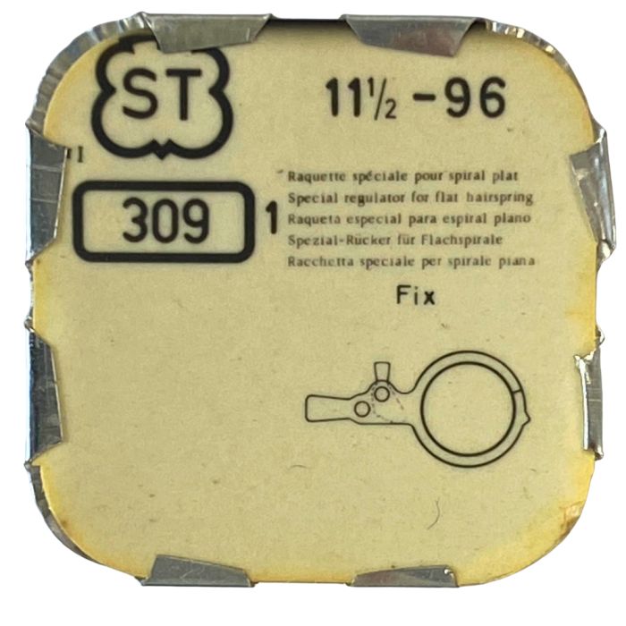 ST 96 - 309 Raquette spéciale pour spiral plat (à l'unité) - Special regulator for flat hairspring (per unit)