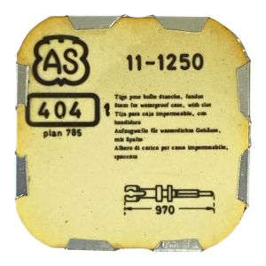 AS 1250 - 404 Tige pour boite étanche (partie mouvement) (à l'unité) - Stem for waterproof case (movement portion) (per unit)