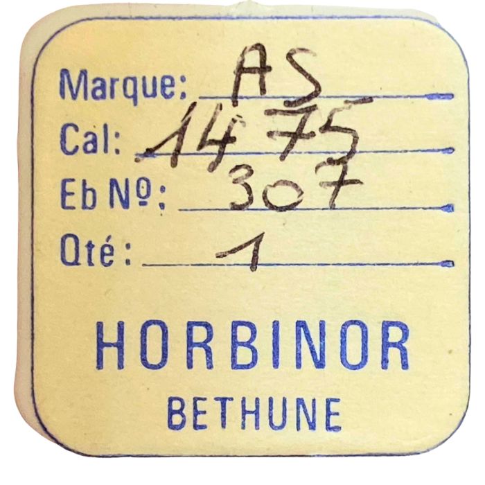 AS 1457 - 307 Raquette avec porte-piton mobile pour spiral plat (à l'unité) - Regulator with adjustable stud holder for flat hai