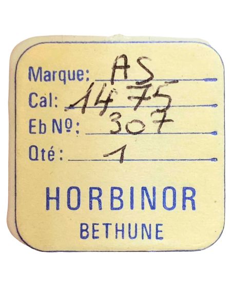 AS 1457 - 307 Raquette avec porte-piton mobile pour spiral plat (à l'unité) - Regulator with adjustable stud holder for flat hai