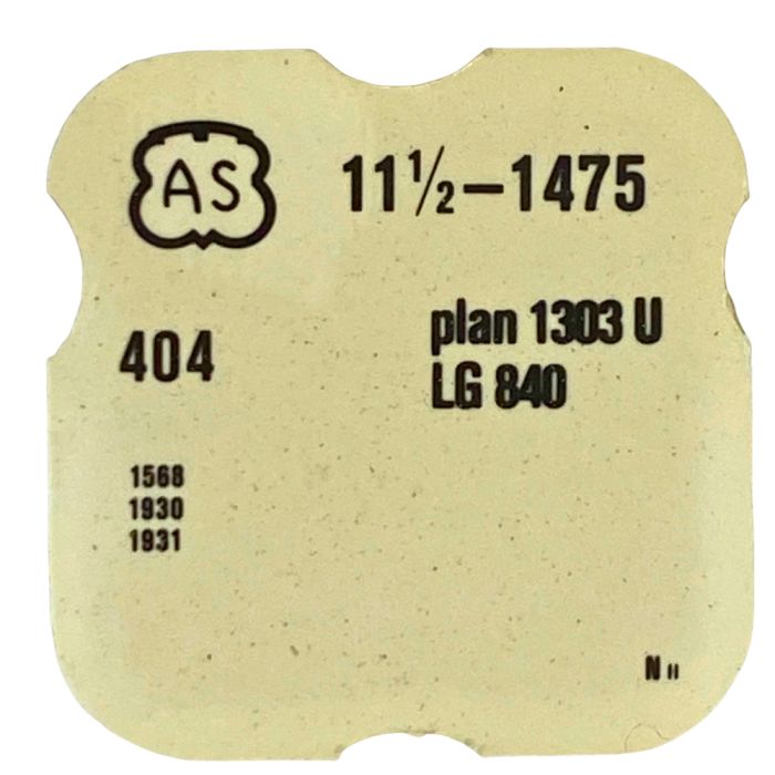 AS 1475 - 404 Tige pour boite étanche (partie mouvement) (à l'unité) - Stem for waterproof case (movement portion) (per unit)