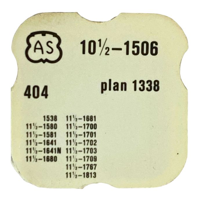 AS 1506 - 404 Tige pour boite étanche (partie mouvement) (à l'unité) - Stem for waterproof case (movement portion) (per unit)