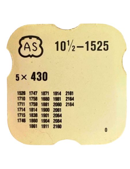 AS 1525 - 430 Ressort de cliquet (à l'unité) - Click spring (per unit)